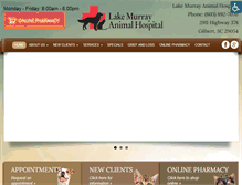 Tablet Screenshot of lakemurrayvet.net